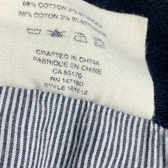 Frank & Oak Men's Black Lincoln Modern Slim Fit Twill Trousers US 32 X 34 - Picture 7 of 8